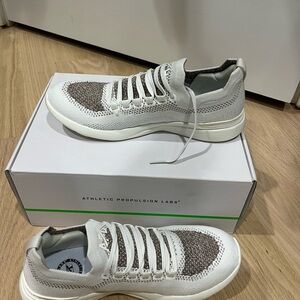 APL Women White and Brown Athletic Shoes
